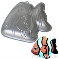 ZJWEI Plane Aluminum Alloy 3D Cake Mold Baking Mould Tin Cake Pan -Fish - B076CP36P1